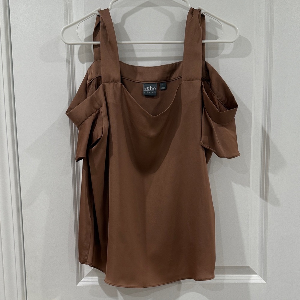 Soho Elegant Brown Blouse